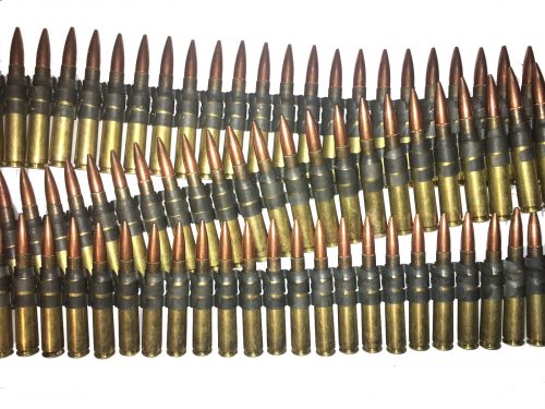 .50 BMG Dummy Rounds in M2 Browning Links Snap Caps Fake Bullets J&M Spec INERT