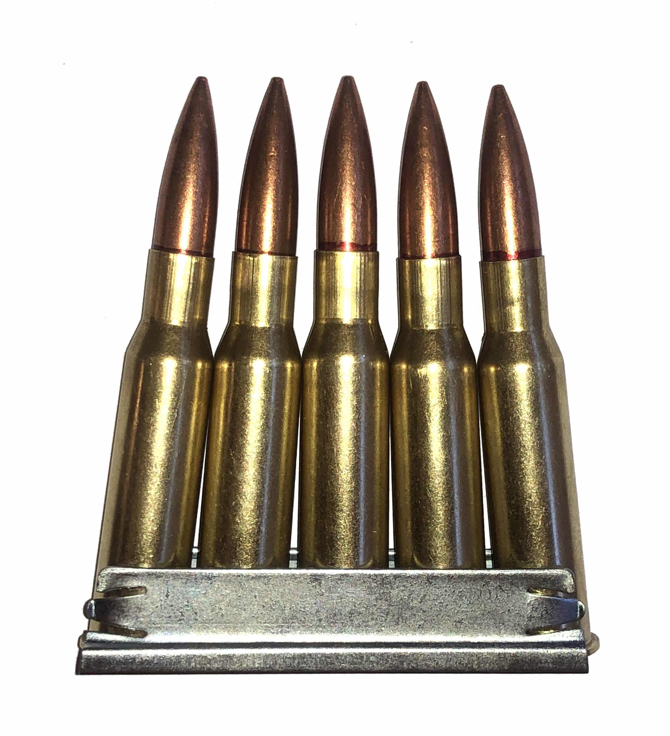 7.62x54R Dummy rounds Snap Caps Fake Bullets in Mosin Stripper Clip J&M Spec INERT