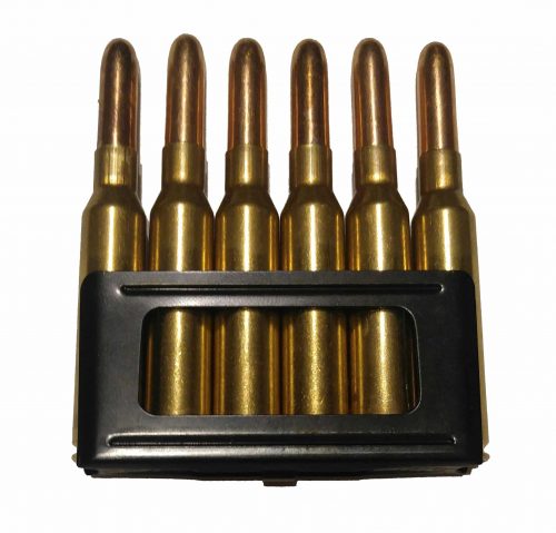 6.5x52 Carcano in Stripper Clip Dummy Rounds Snap Caps Fake Bullets J&M Spec INERT