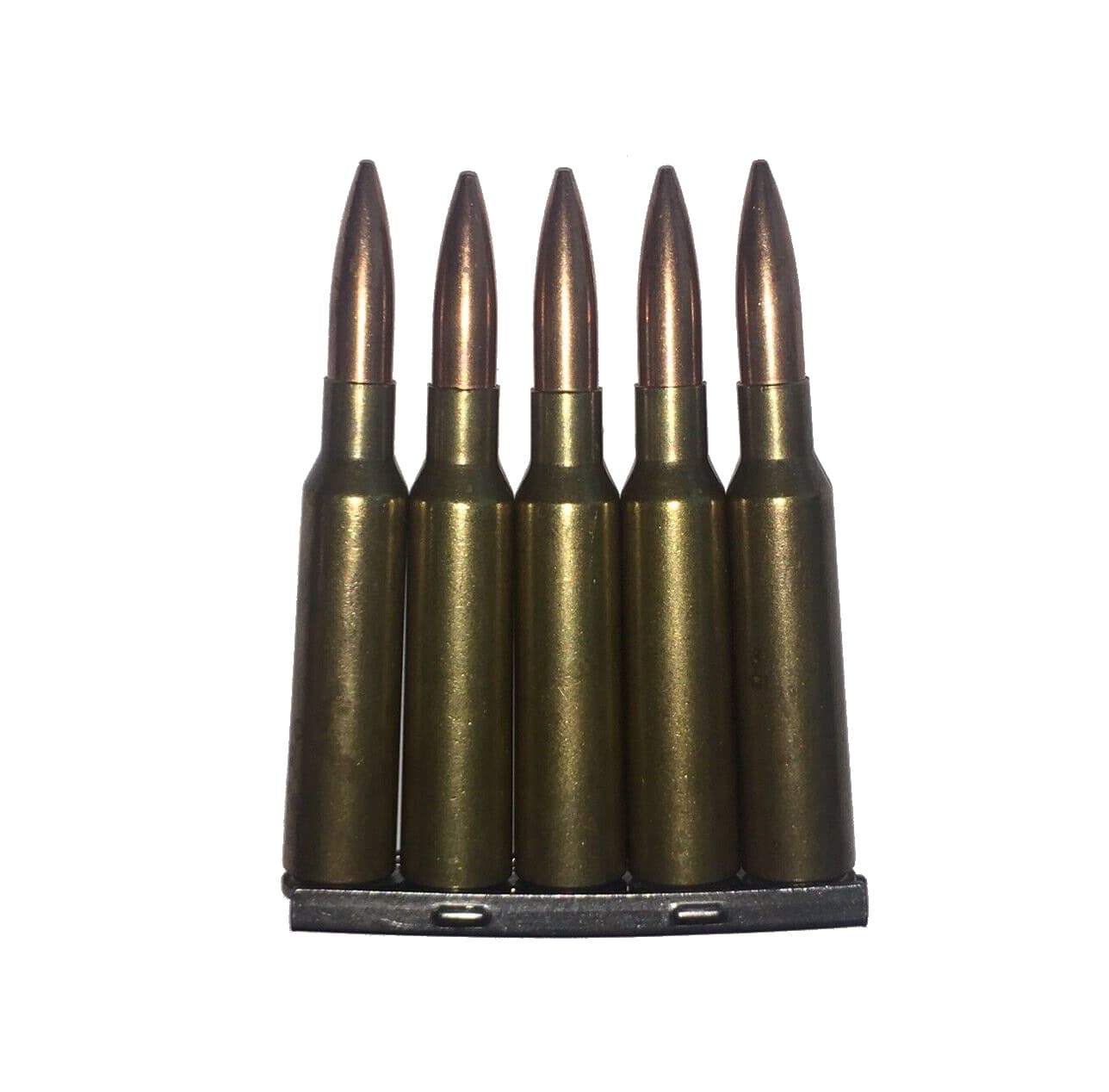 6.5x55 Swedish Mauser Dummy Rounds Snap Caps Fake Bullets in Swede Stripper Clip J&M Spec INERT