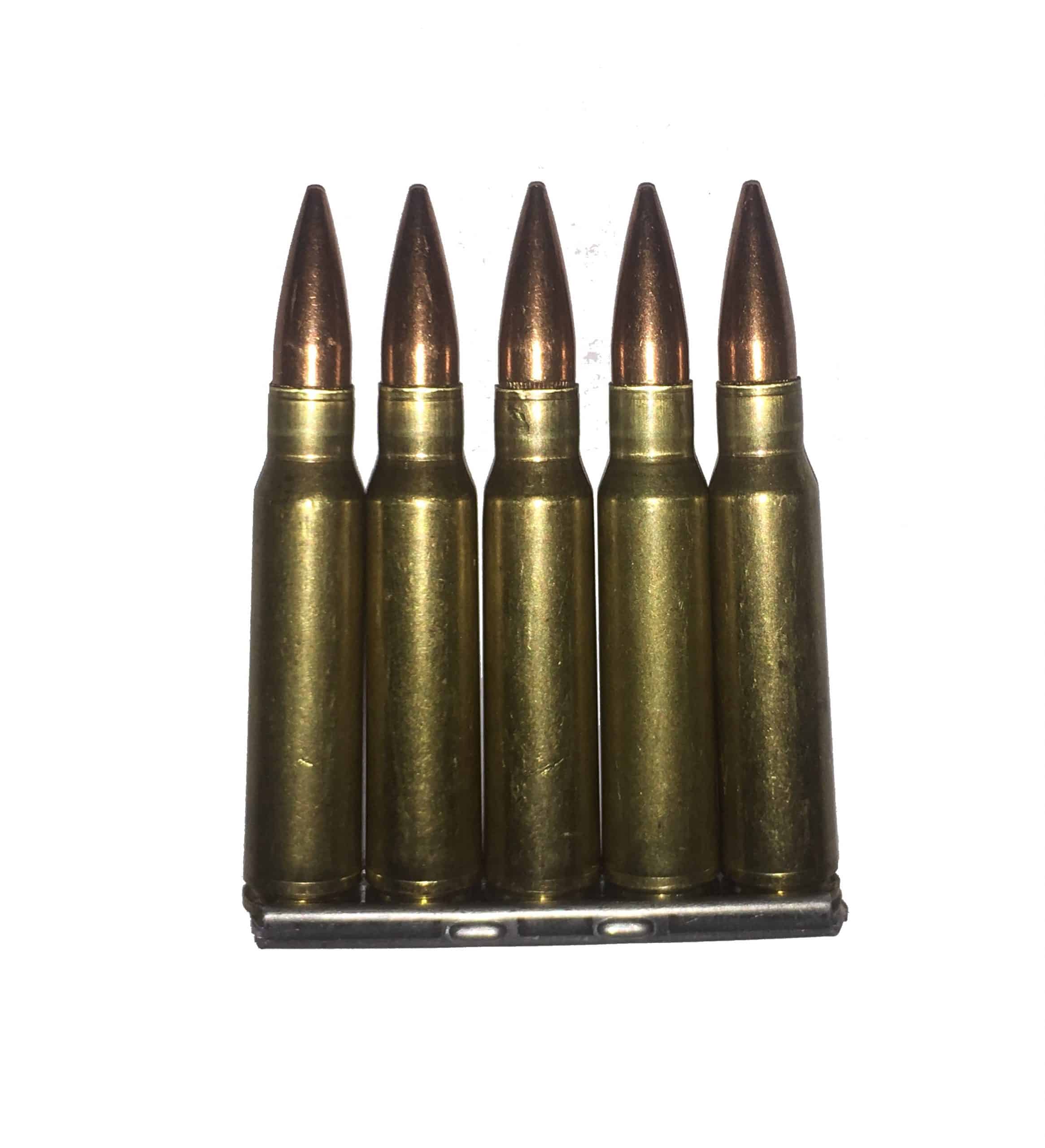 7.5x54 French MAS Dummy Rounds Snap Caps Fake Bullets in Stripper Clip J&M Spec INERT