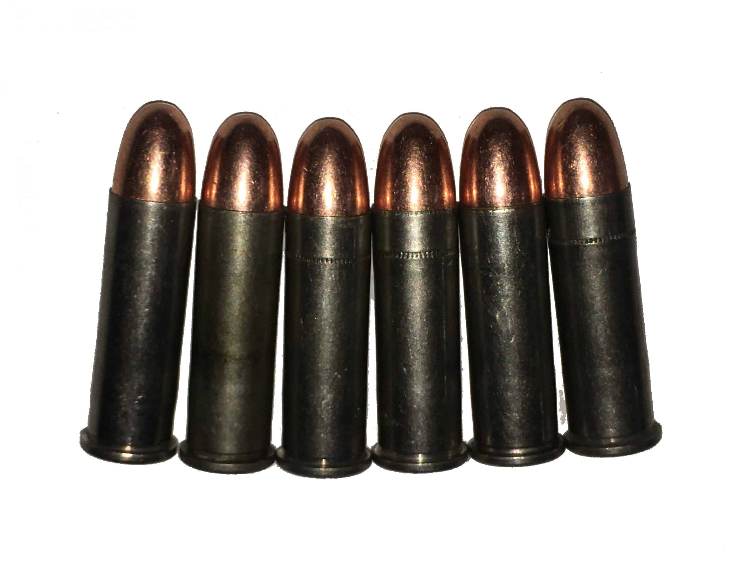 Six .357 magnum dummy rounds