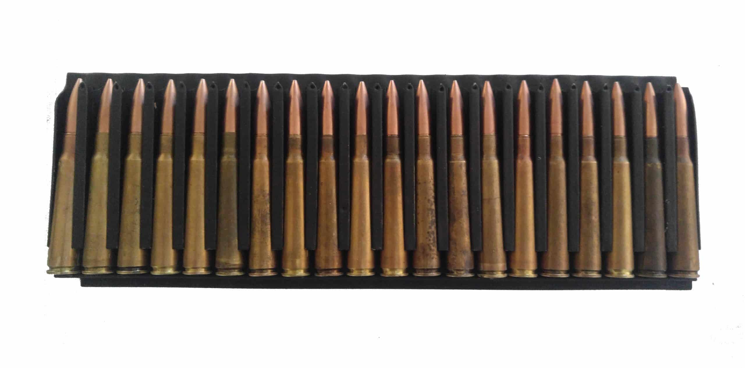 M37 Breda Feed Strip w/8x57 Mauser Dummy Rounds Snap Caps Fake Bullets J&M Spec INERT