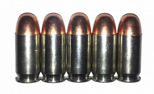 .45 ACP Nickel Dummy Rounds Snap Caps Fake Bullets J&M Spec INERT