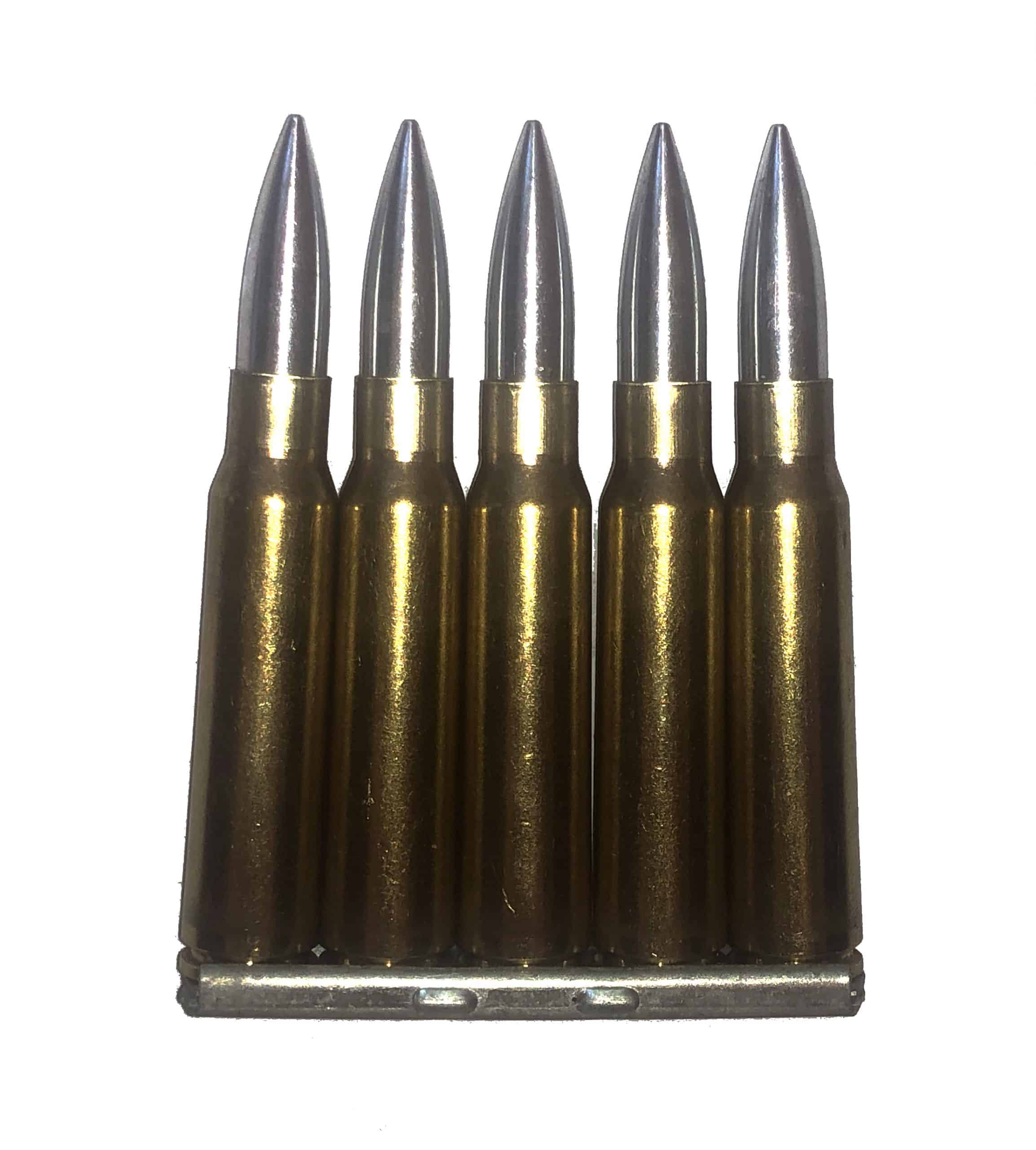 7.5x54 French in MAS Stripper Clip Cupronickel Dummy Rounds