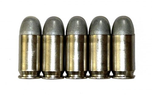 45 ACP Nickel Aluminum Fake Bullets Snap Caps Dummy Rounds J&M Spec INERT