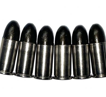 38 S&W Nickel Dummy Rounds Snap Caps Fake Bullets J&M Spec